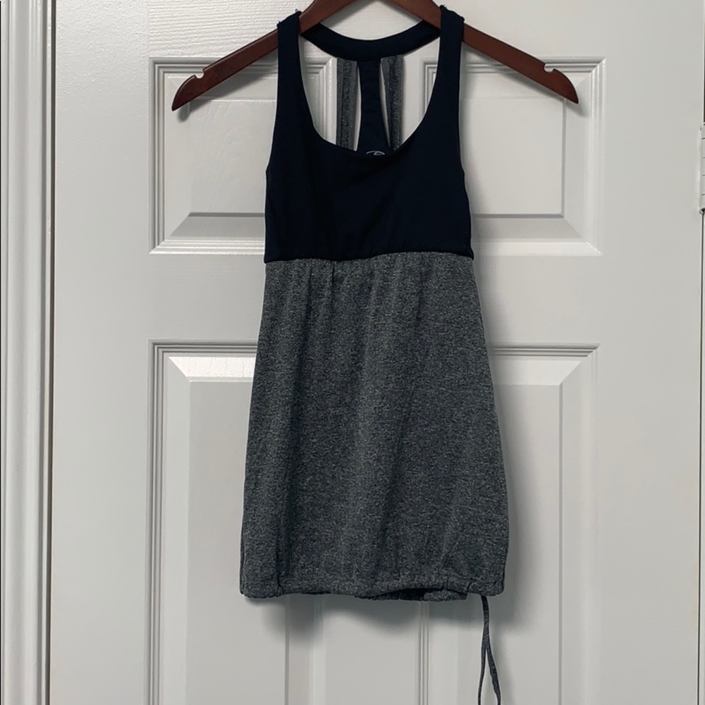 Open back workout top